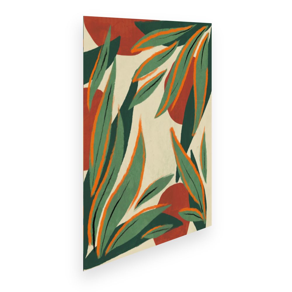 Affiche Feuilles exotiques