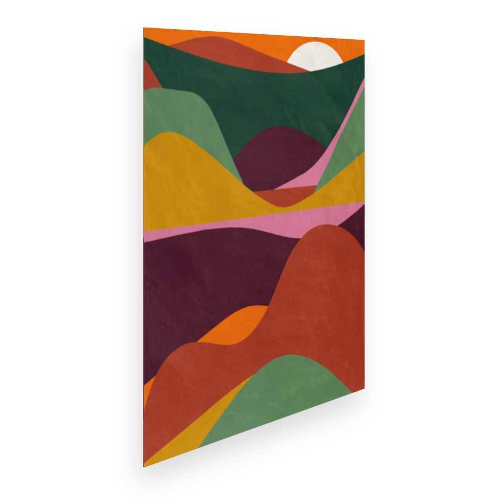 Affiche Collines colorées