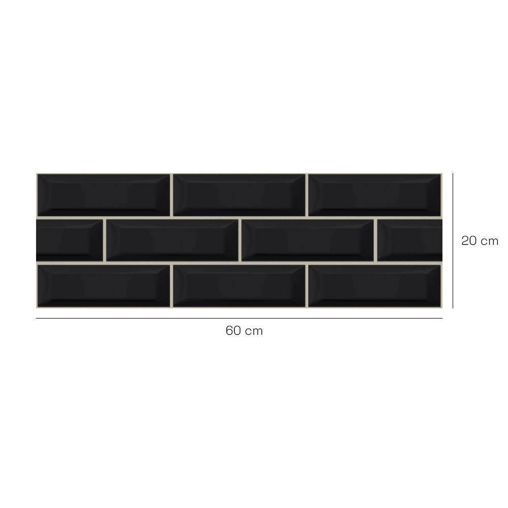 Crédence en aluminium n°44 / Briques élégantes