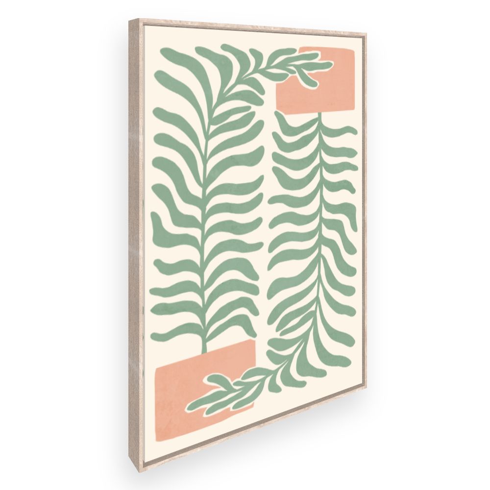 Toile Feuilles élégantes