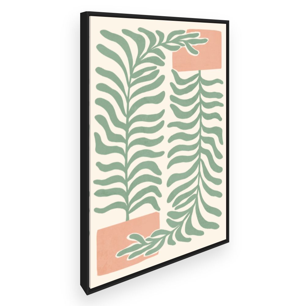 Toile Feuilles élégantes