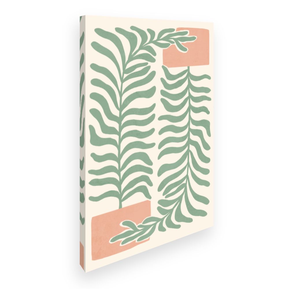 Toile Feuilles élégantes