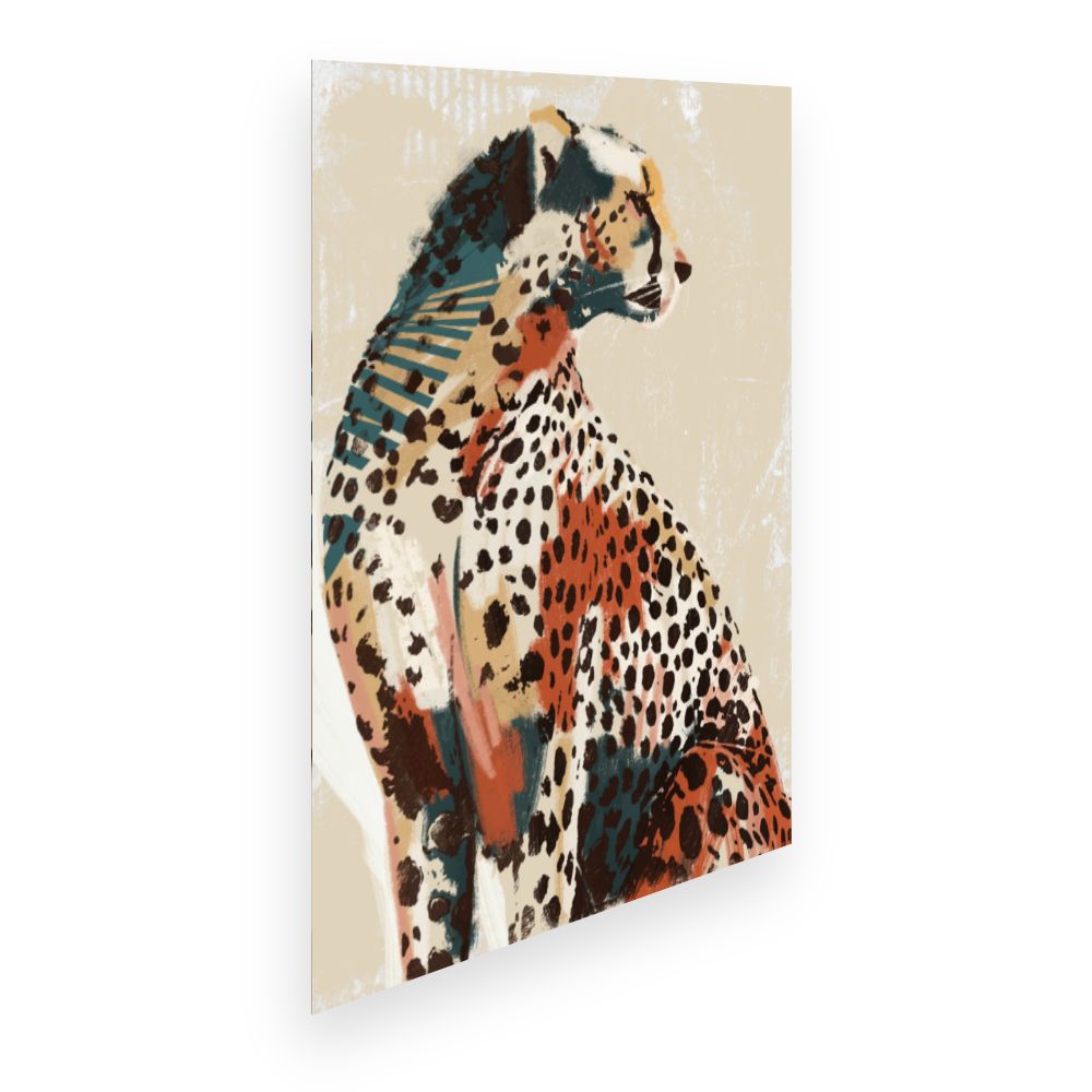 Affiche Guépard artistique