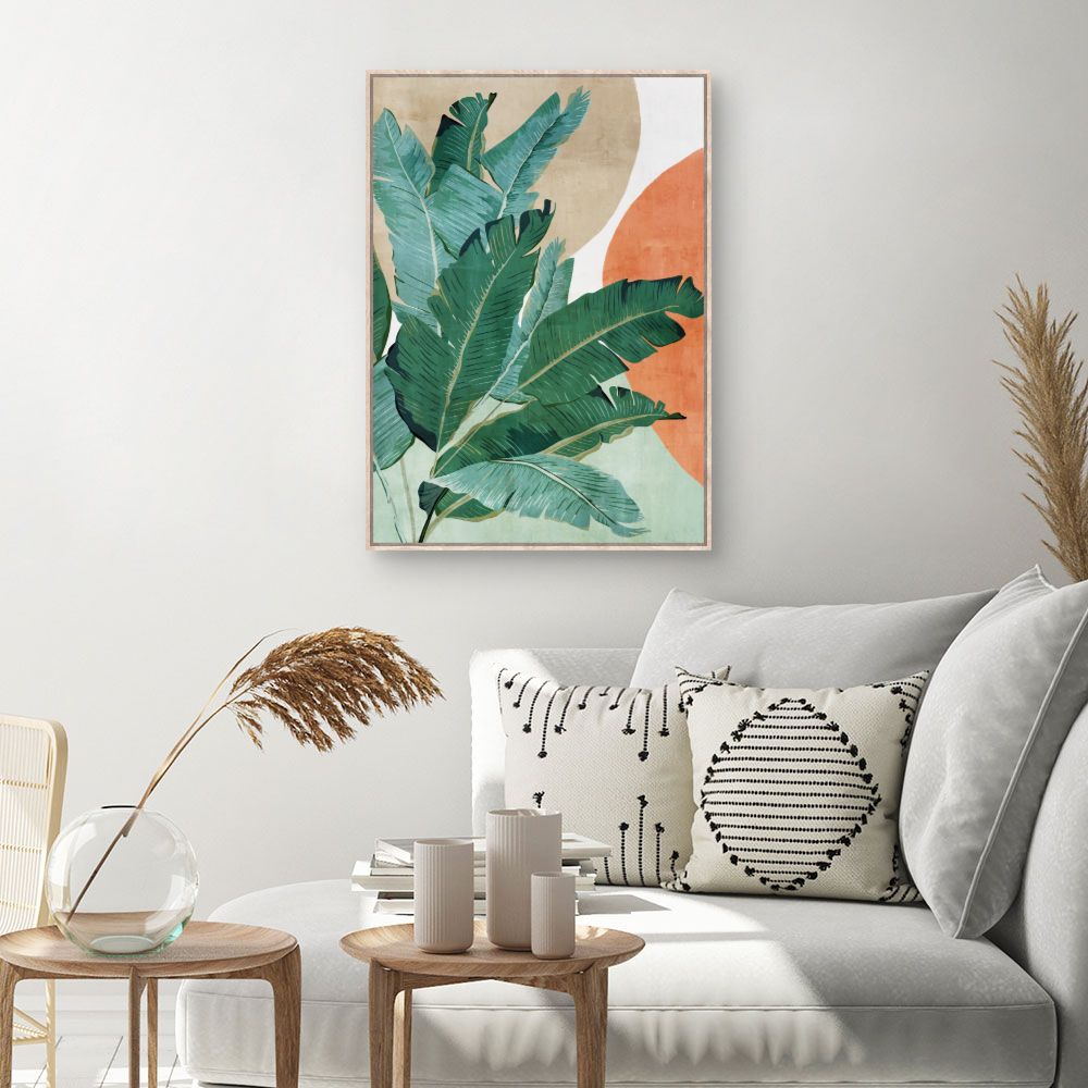 Tableau Feuilles exotiques