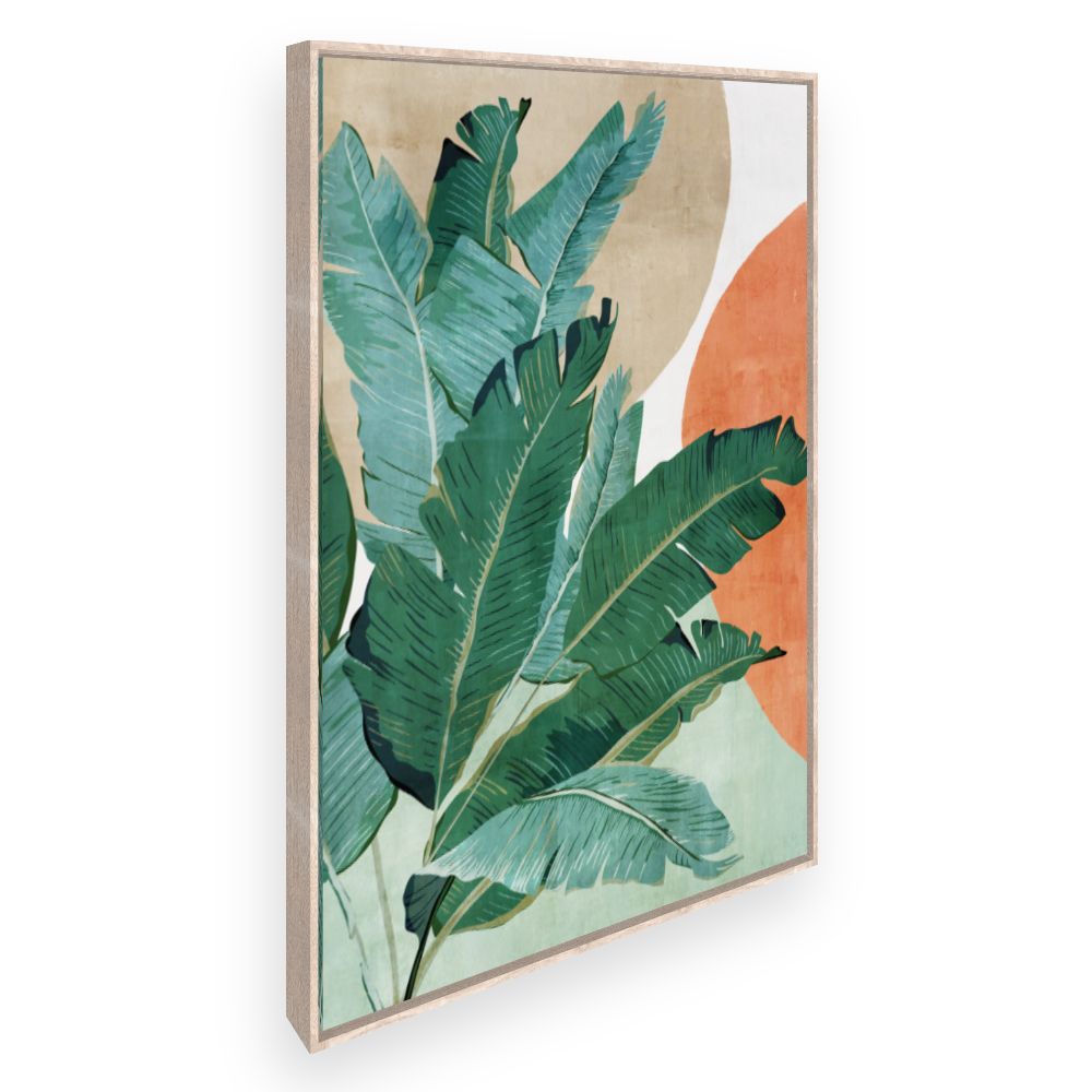 Toile Feuilles exotiques