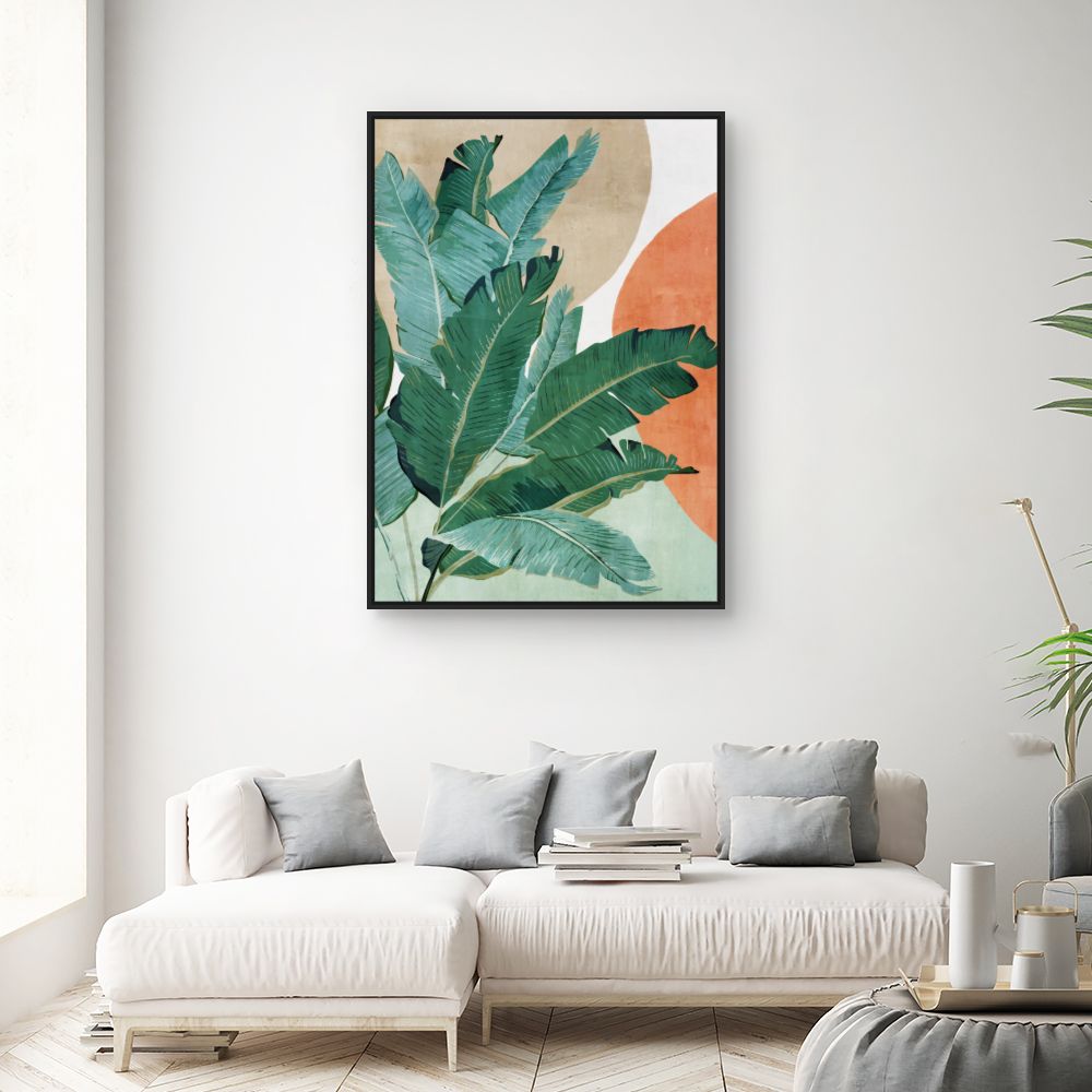 Tableau Feuilles exotiques