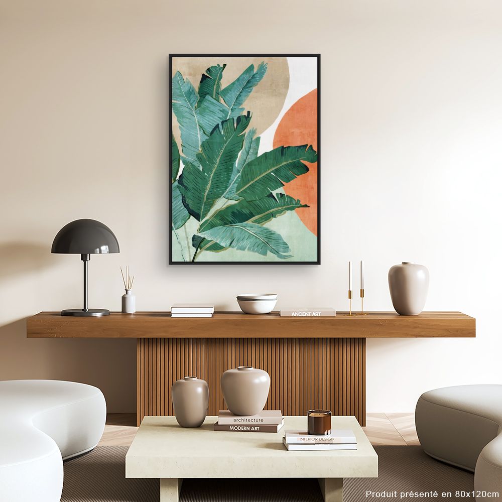 Tableau Feuilles exotiques
