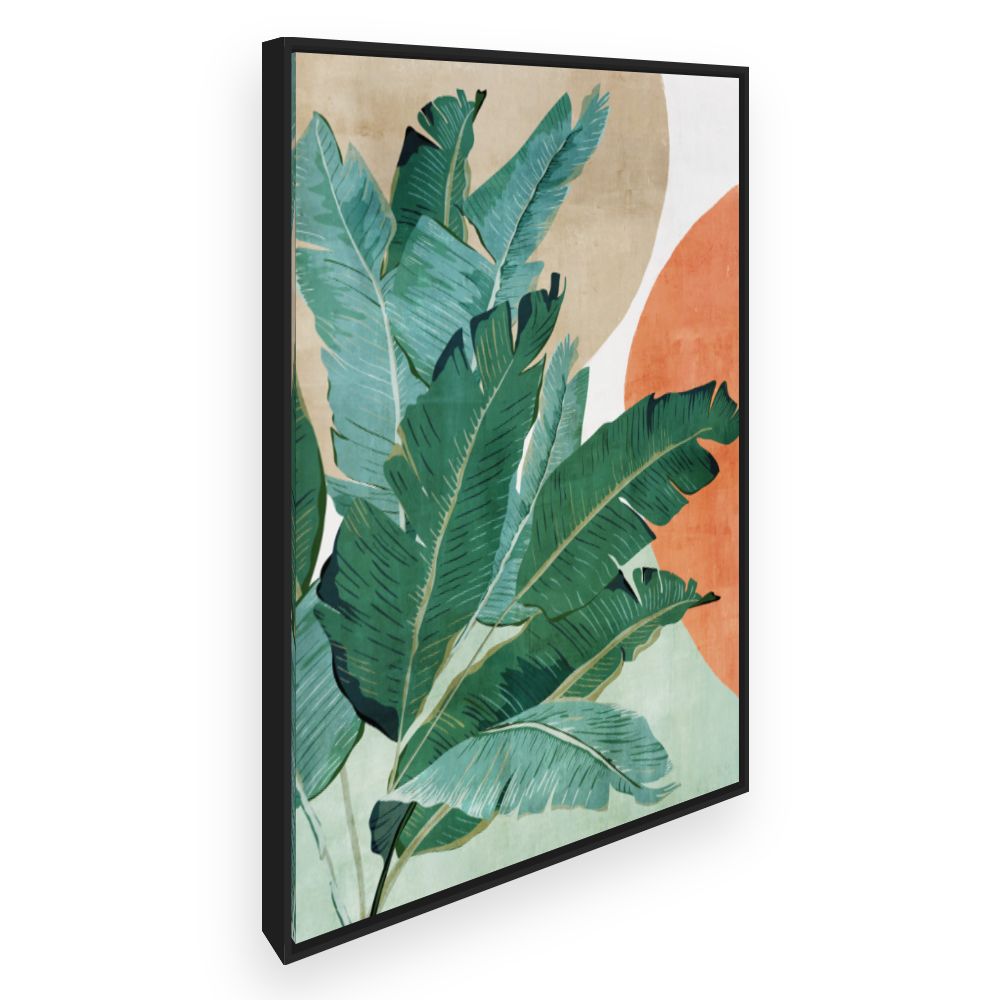 Toile Feuilles exotiques
