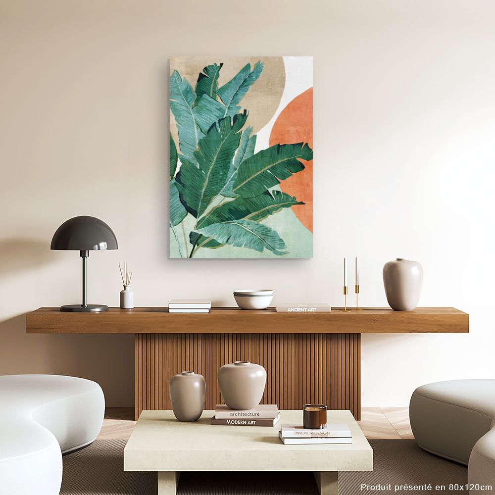 Tableau Feuilles exotiques