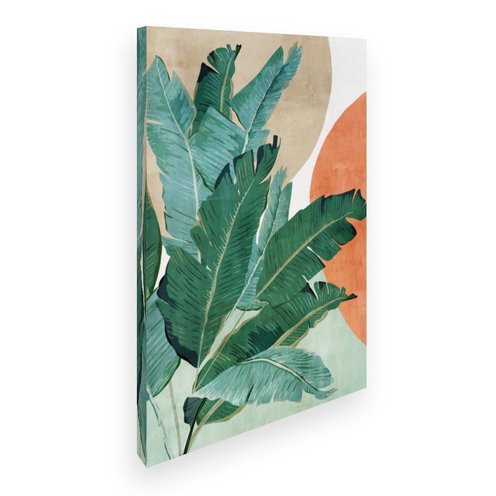 Toile Feuilles exotiques