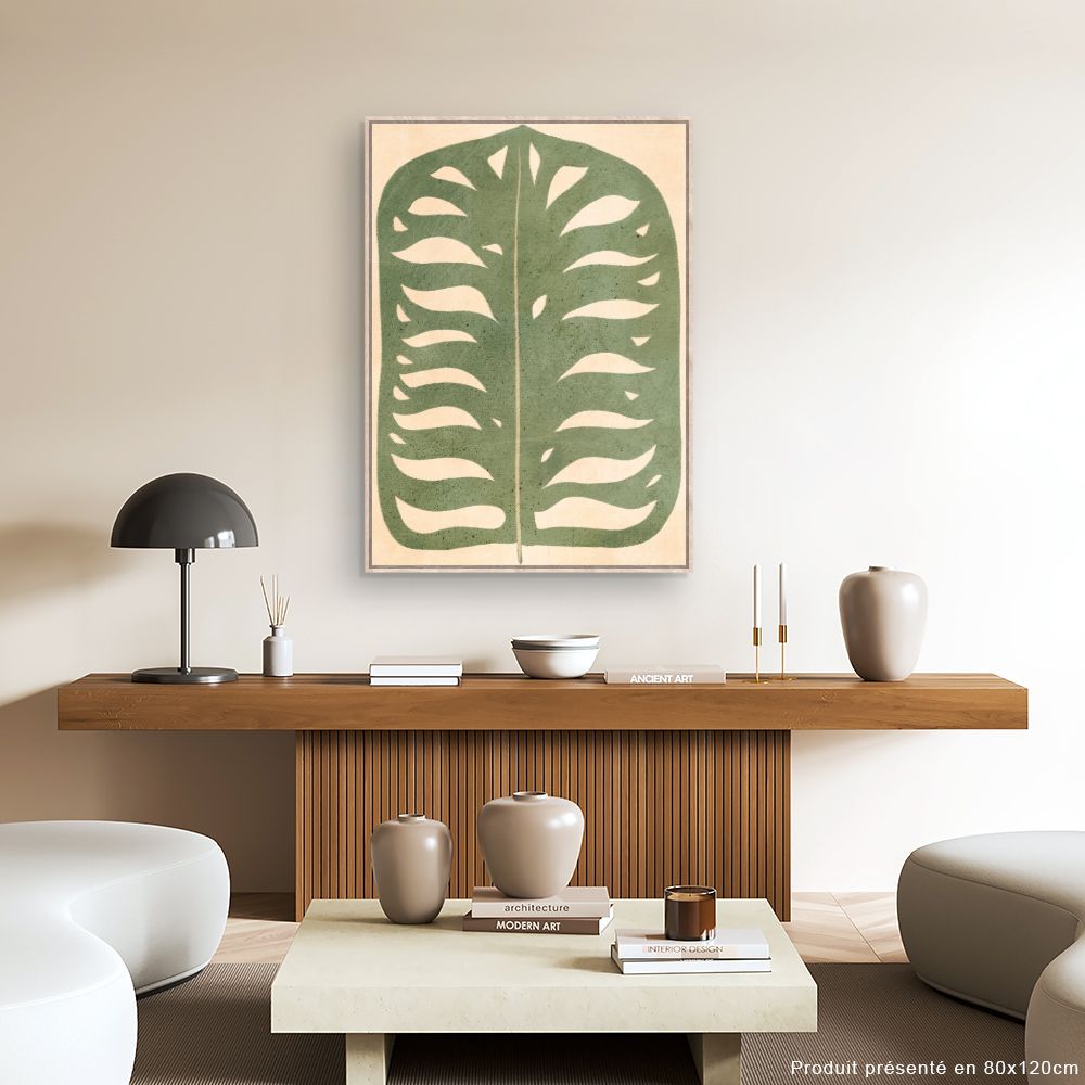 Tableau Feuille tropicale élégante