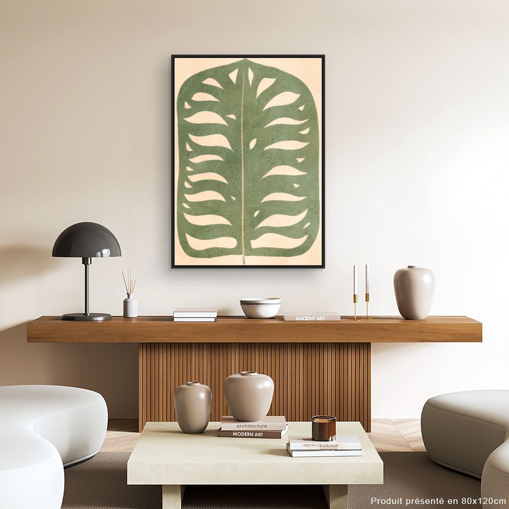 Tableau Feuille tropicale élégante