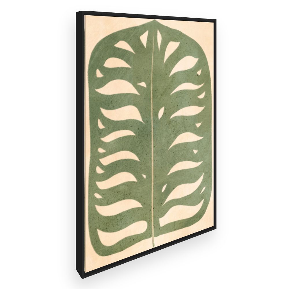 Toile Feuille tropicale élégante