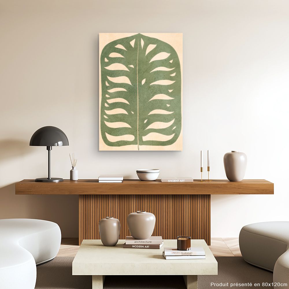 Tableau Feuille tropicale élégante