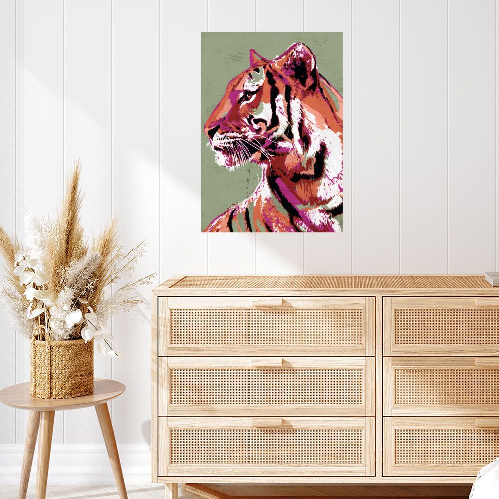 Affiche Tigre vibrant