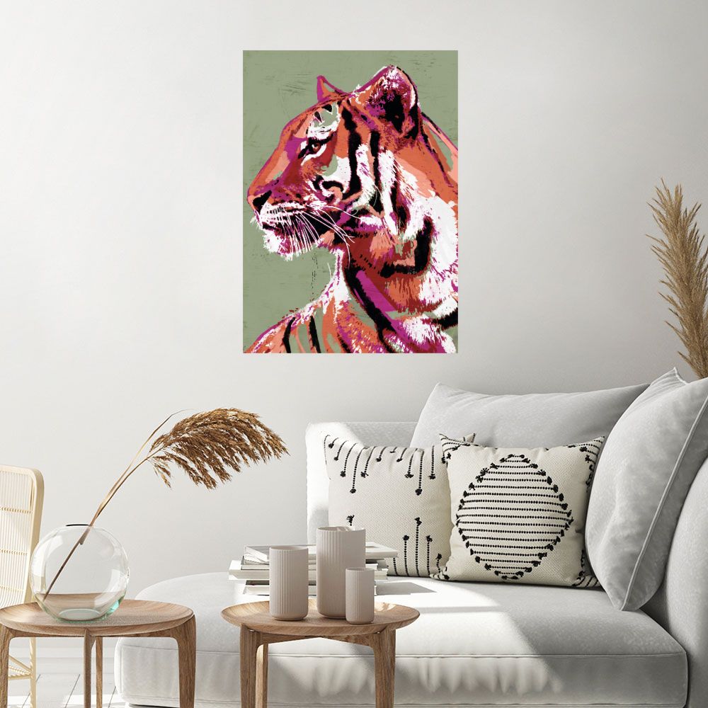 Affiche Tigre vibrant