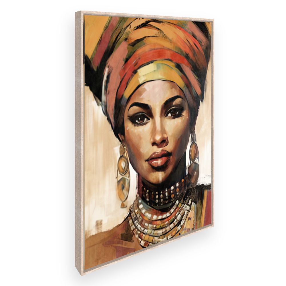 Toile Portrait vibrant