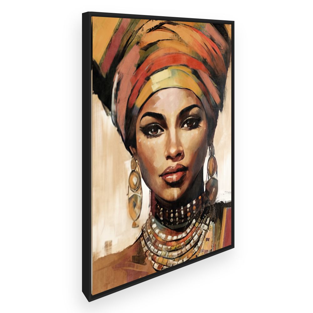 Toile Portrait vibrant