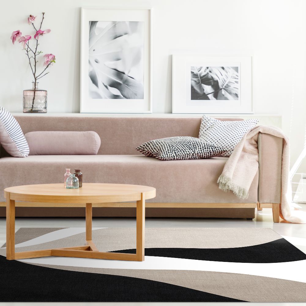 Tapis n°425 Lignes ondulées élégantes