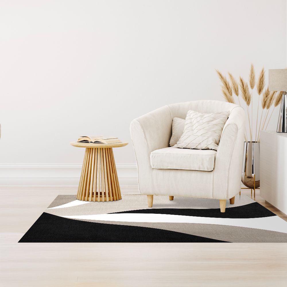 Tapis n°425 Lignes ondulées élégantes