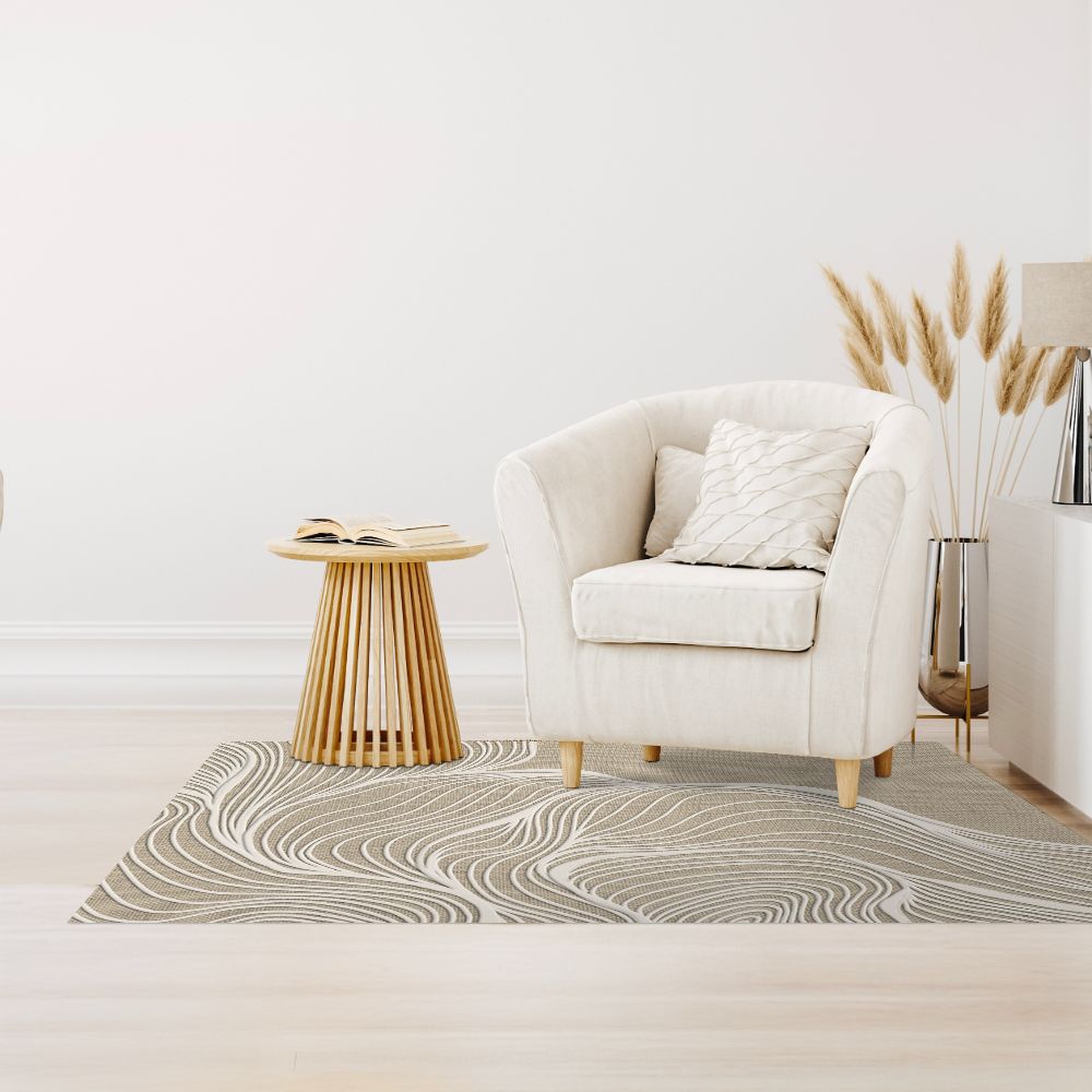 Tapis n°428 Lignes ondulantes élégantes