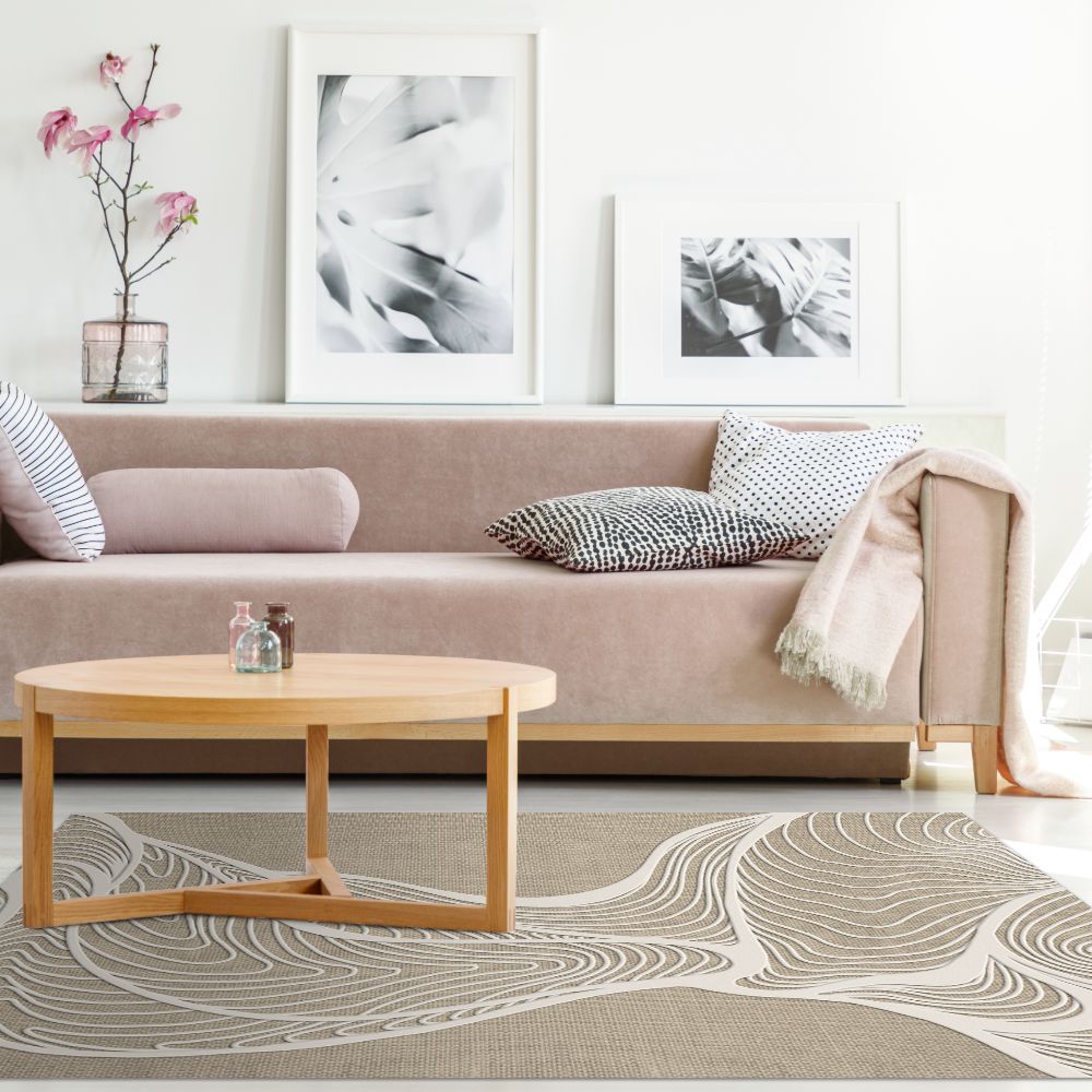Tapis n°429 Motifs ondulés élégants