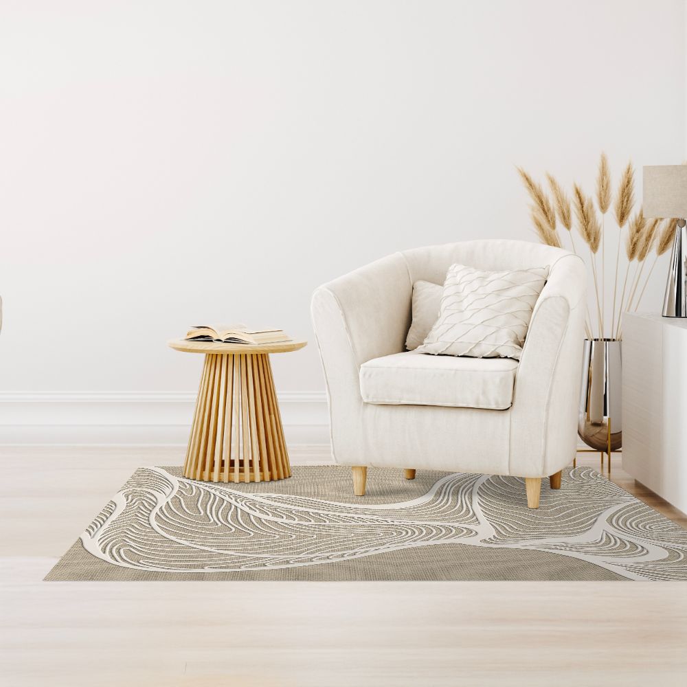 Tapis n°429 Motifs ondulés élégants