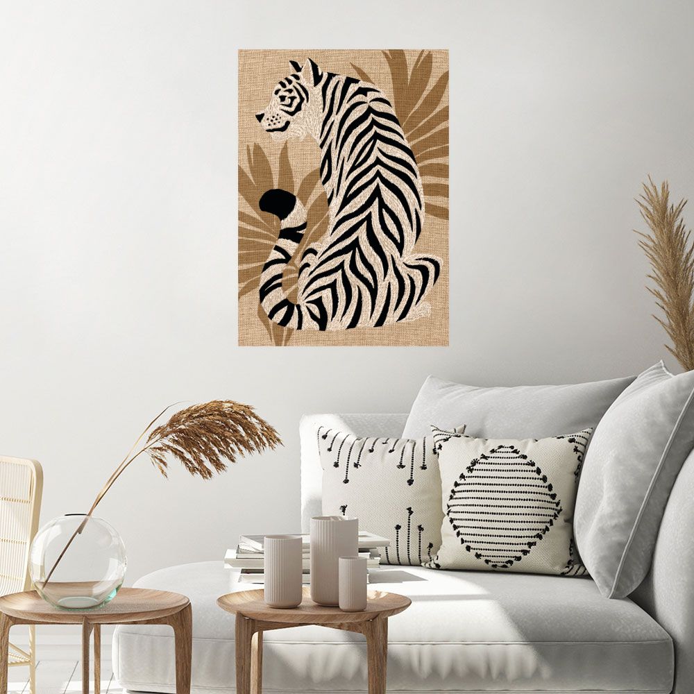 Affiche Tigre exotique élégant