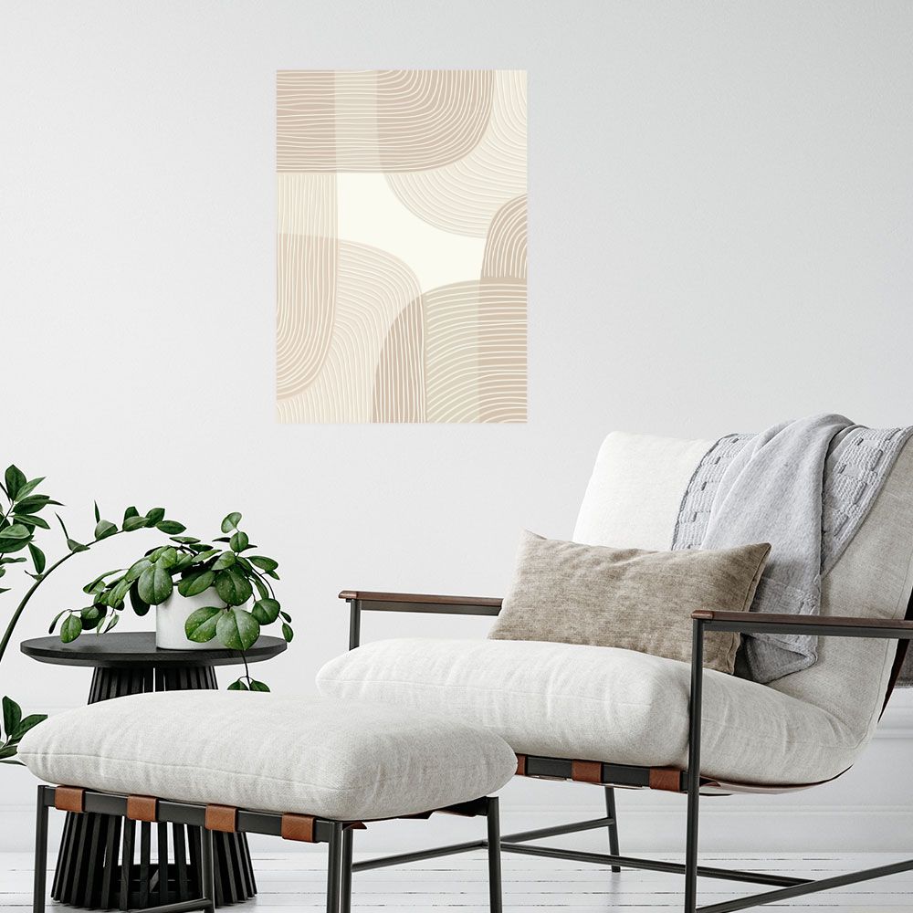 Affiche Lignes ondulantes
