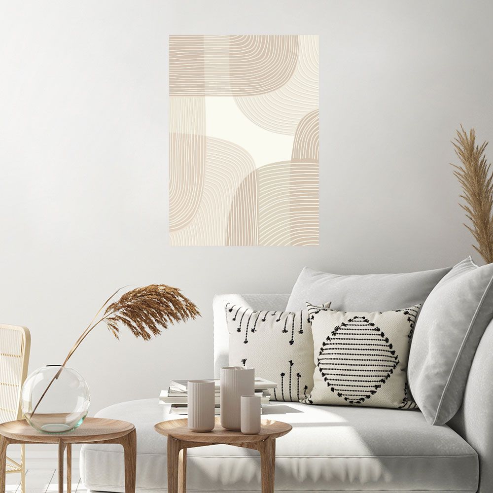 Affiche Lignes ondulantes