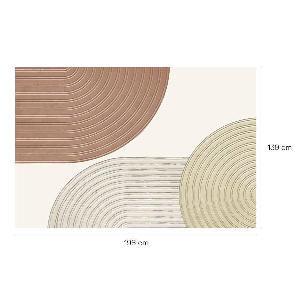 Tapis n°431 Cercles texturés subtils