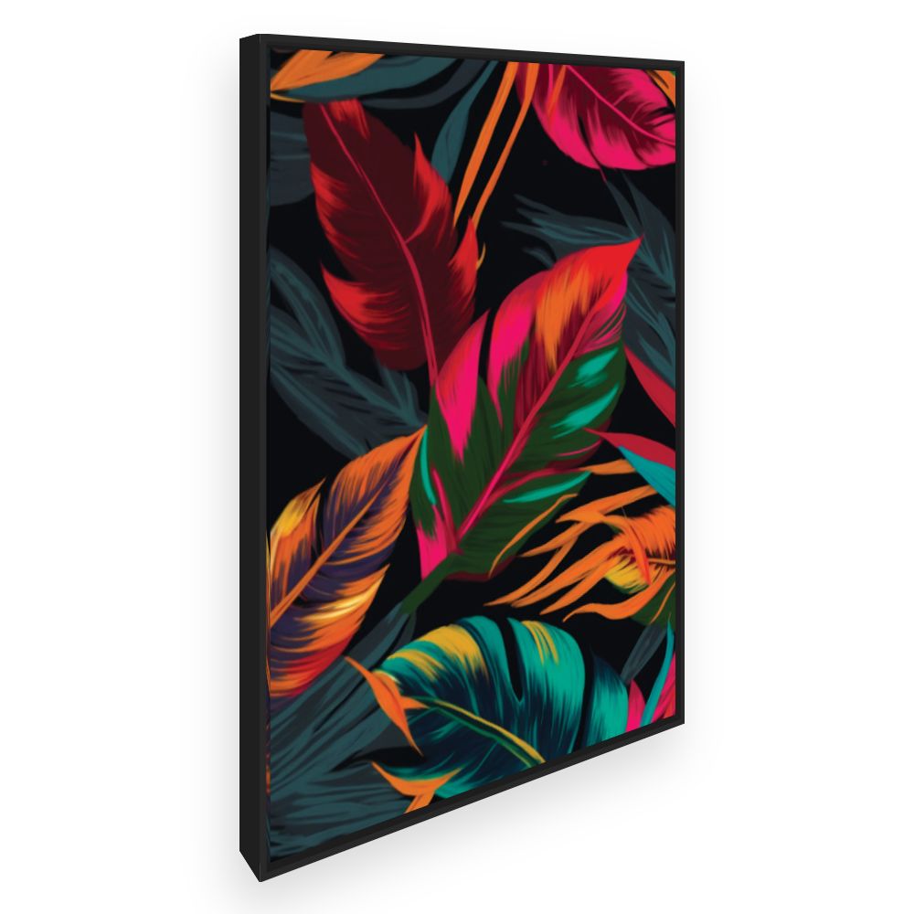 Toile Feuillage exotique vibrant