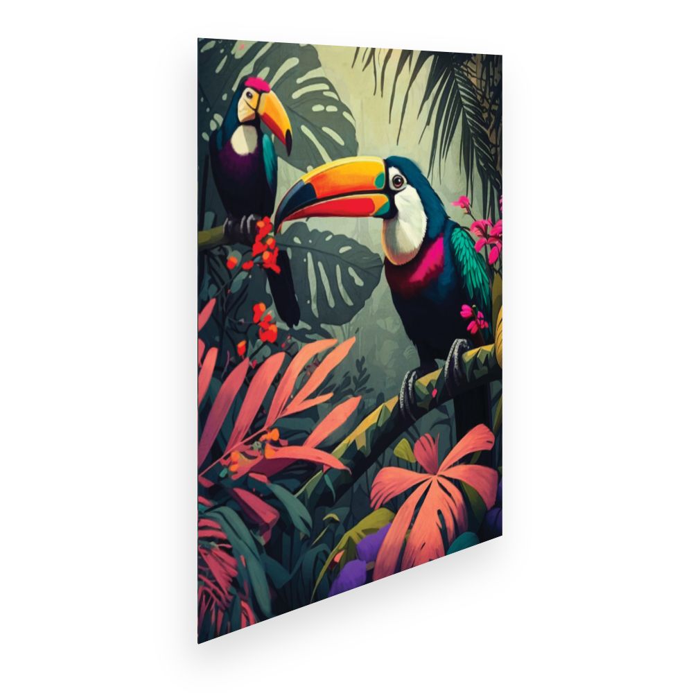 Affiche Toucans tropicaux