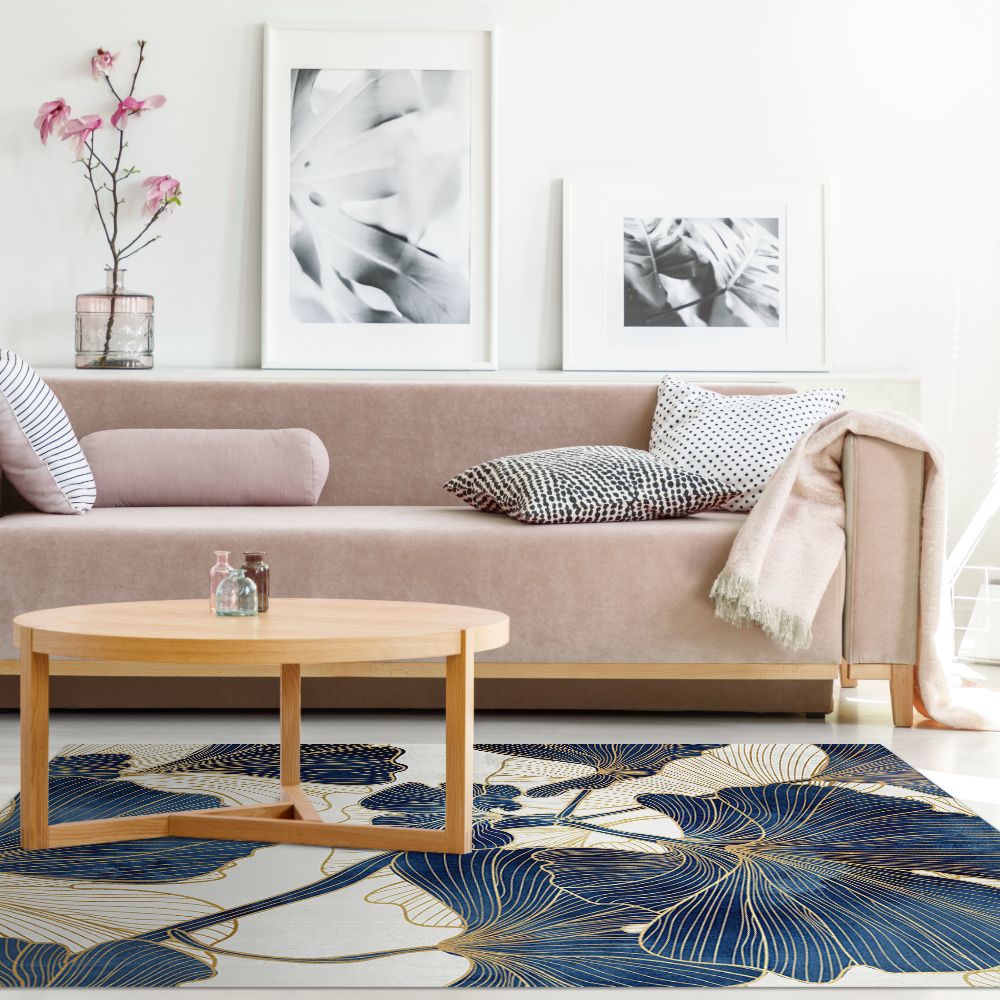 Tapis n°436 Feuilles sophistiquées