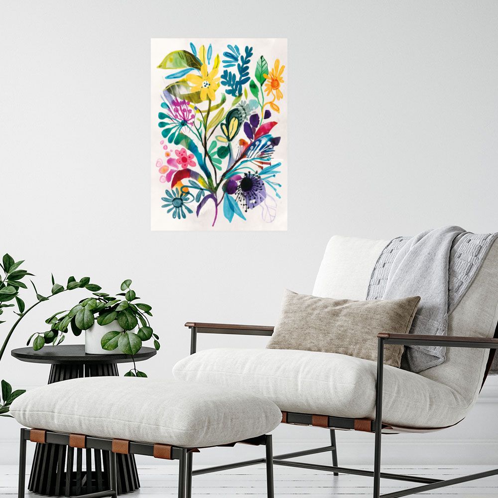 Affiche Fleurs vibrantes