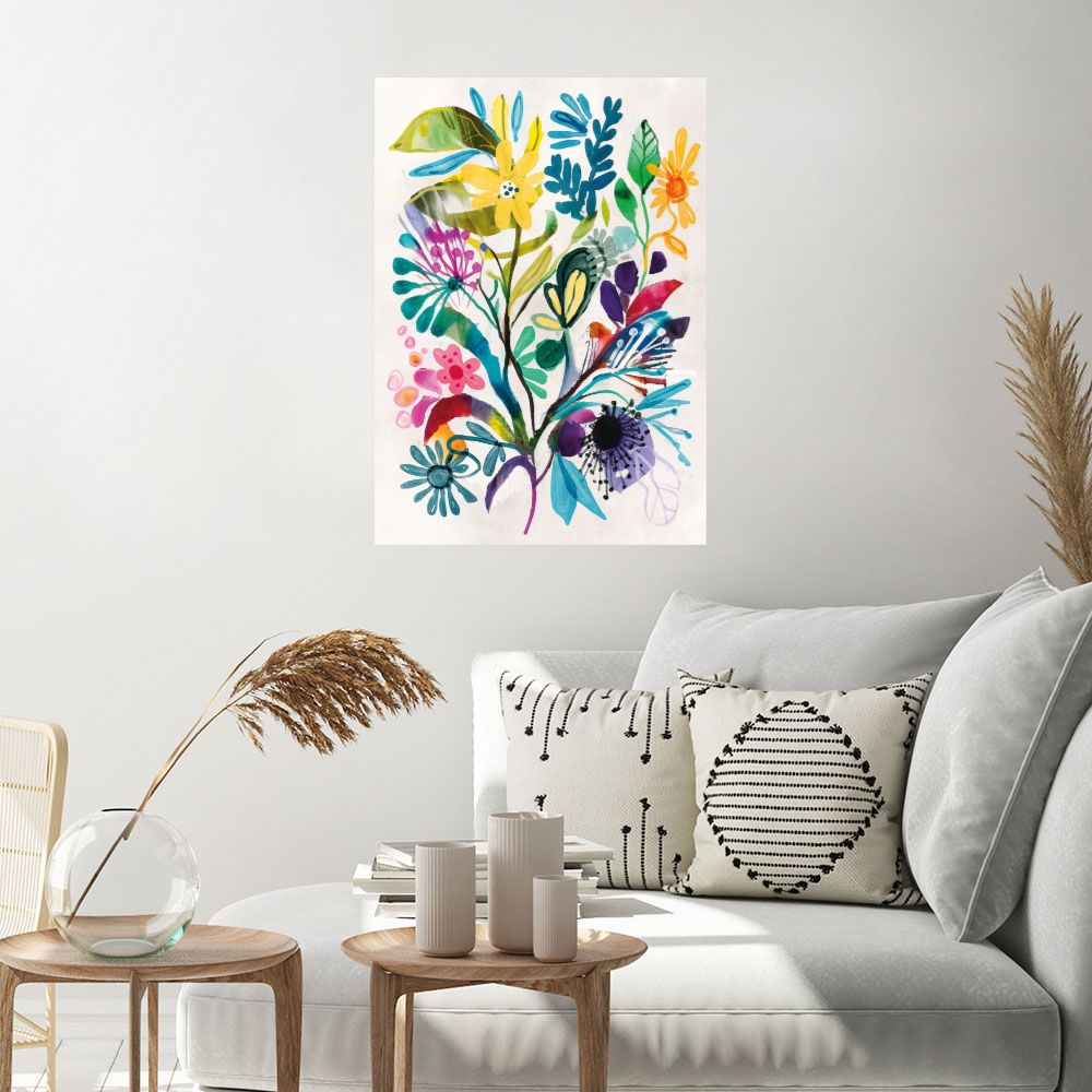 Affiche Fleurs vibrantes