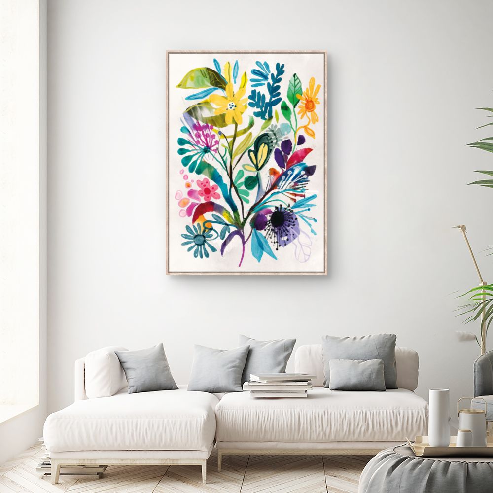 Tableau Fleurs vibrantes