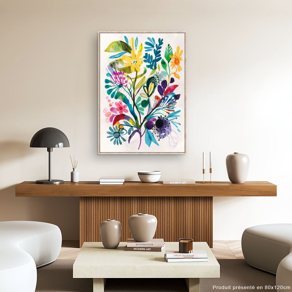 Tableau Fleurs vibrantes