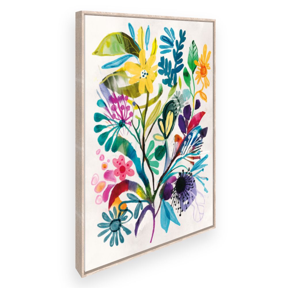 Toile Fleurs vibrantes