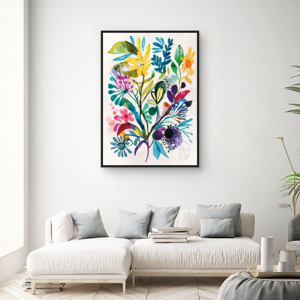Tableau Fleurs vibrantes
