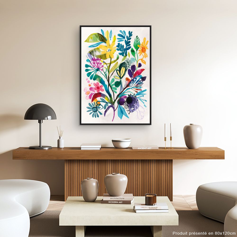 Tableau Fleurs vibrantes