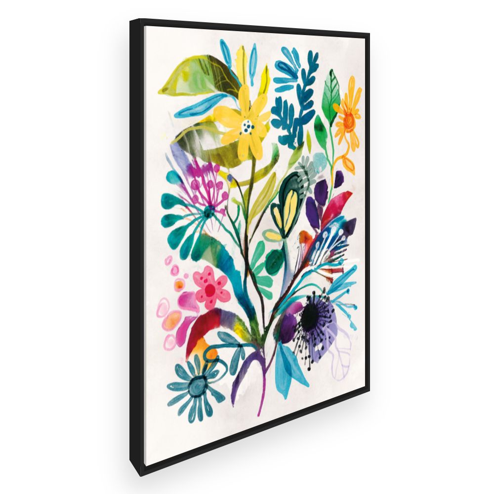 Toile Fleurs vibrantes