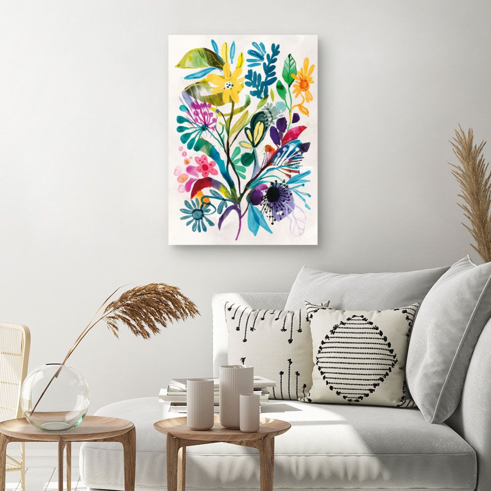 Tableau Fleurs vibrantes
