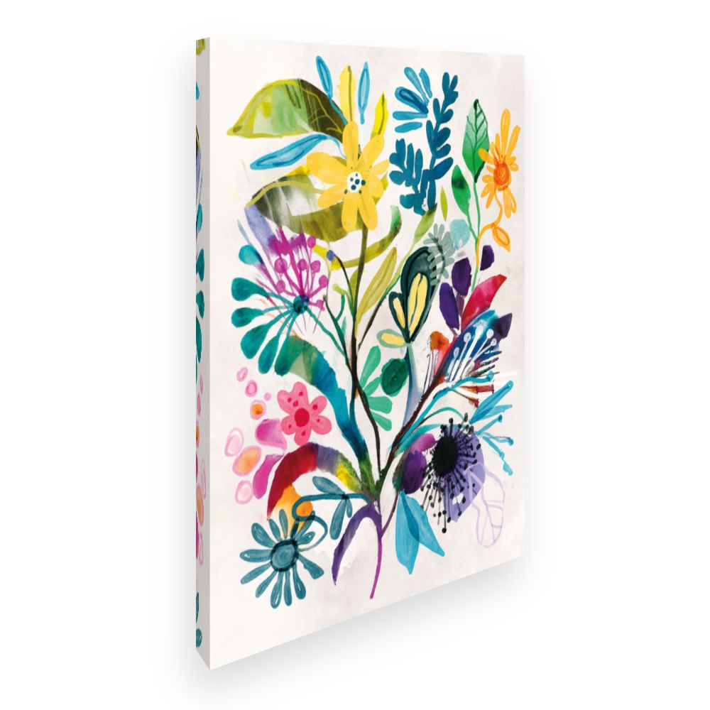 Toile Fleurs vibrantes