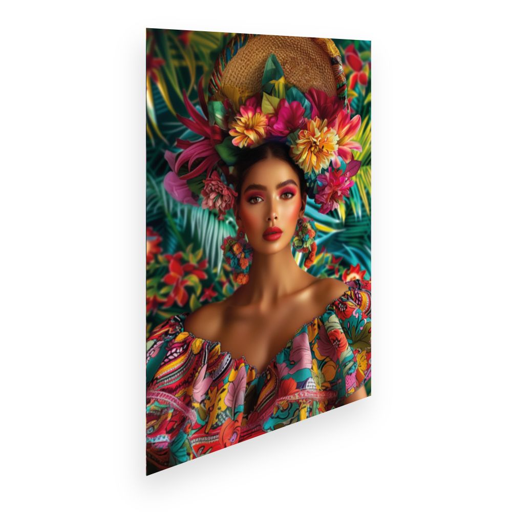 Affiche Fleurs tropicales vibrantes