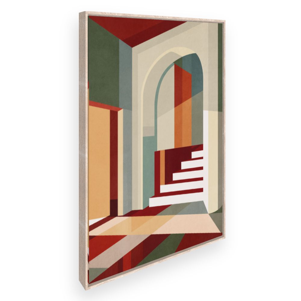 Toile Jeu d'ombres géométrique