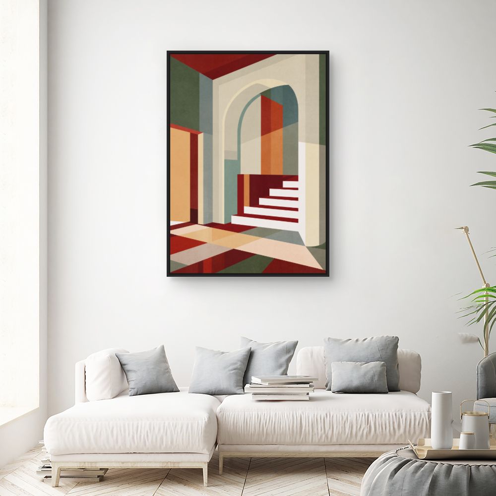 Tableau Jeu d'ombres géométrique