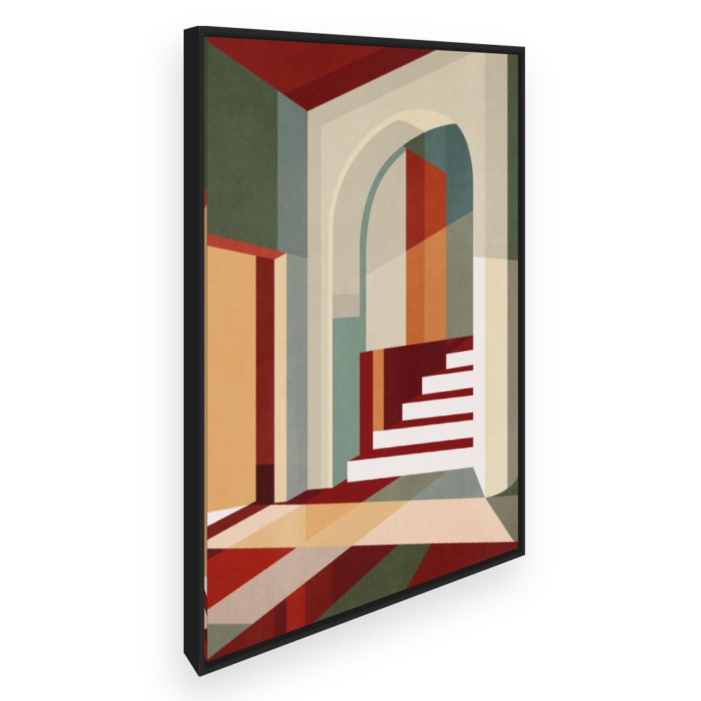 Toile Jeu d'ombres géométrique