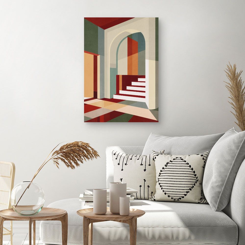 Tableau Jeu d'ombres géométrique