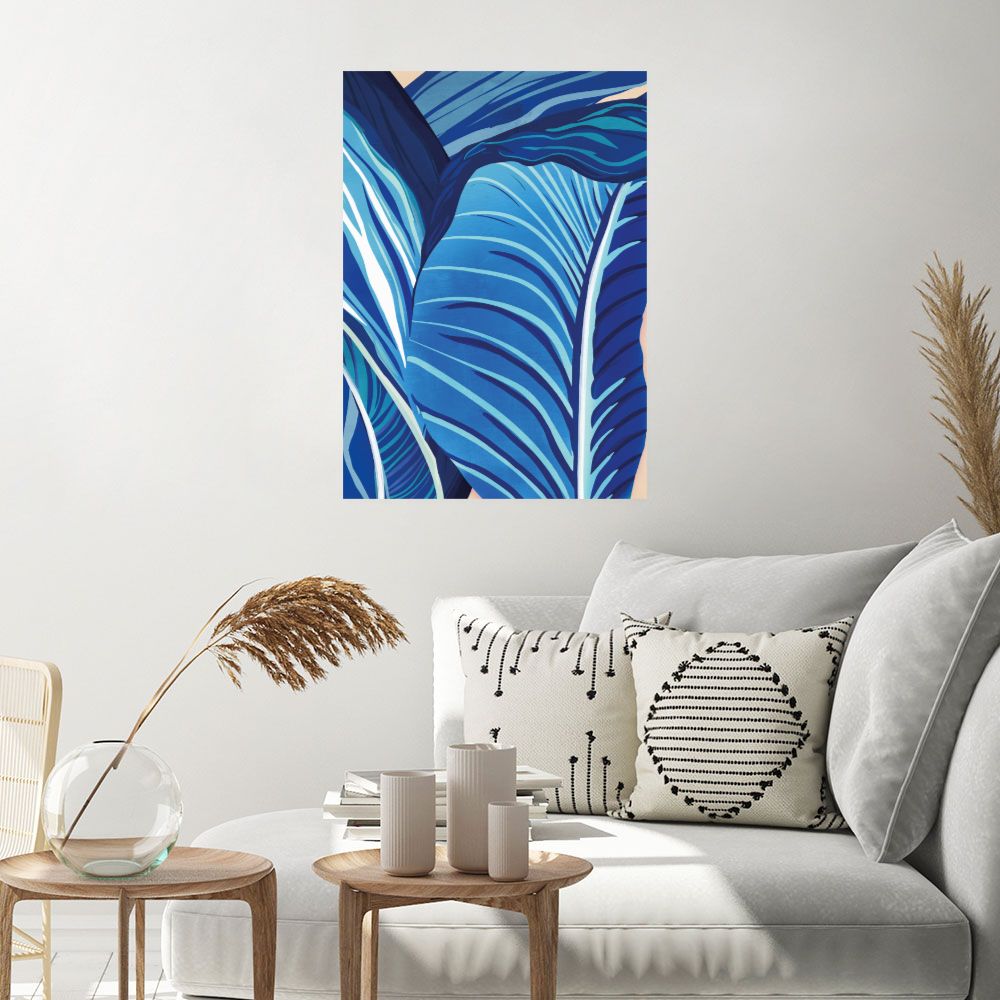 Affiche Feuilles tropicales vibrantes